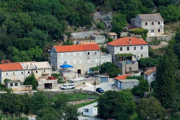克罗地亚Mljet岛上的Blato石村 — 图库照片