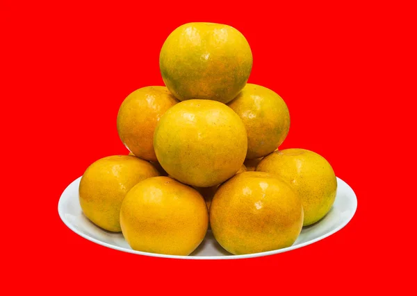 Clipping Path Orange Fruit Sweet Sweet Taste Fruit Used Chinese — Stock Photo, Image