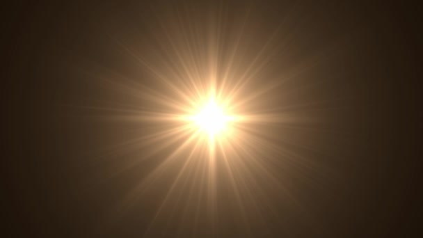 Sun Light Lens Flares Art Animation Background — Stock Video