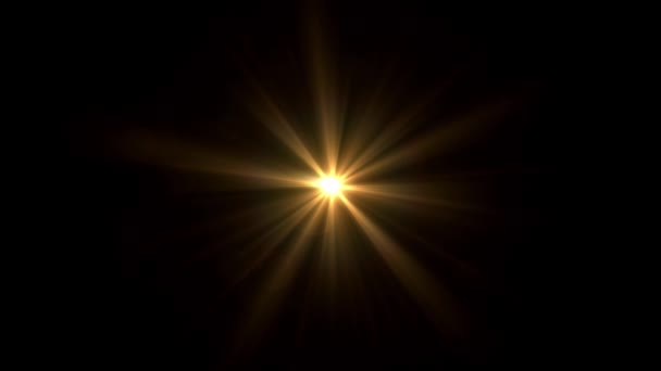 Światło Słoneczne Obiektyw Flares Sztuka Animacja Tło — Wideo stockowe