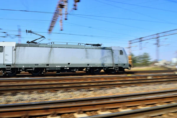 Railroad switches, locomotive and tracks. Train power supply design. Spring.