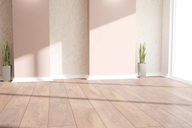 Modern iç tasarım. 3d illüstrasyon