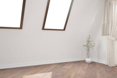 Modern iç tasarım. 3d illüstrasyon