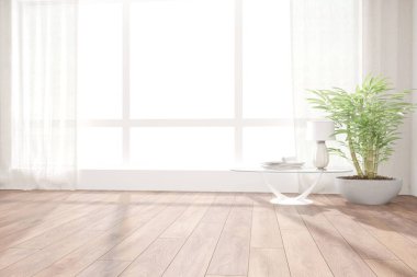 Modern iç tasarım. 3d illüstrasyon