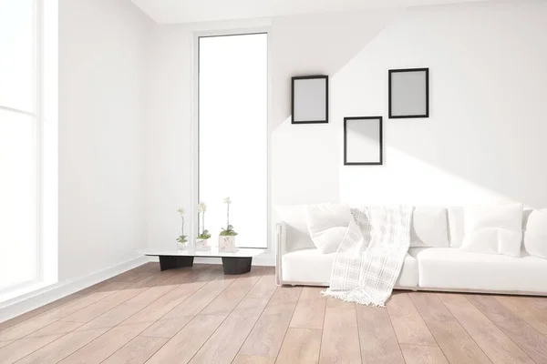 Diseño Interior Moderno Ilustración — Foto de Stock