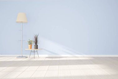 Modern iç tasarım. 3d illüstrasyon