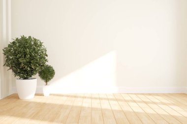 Modern iç tasarım. 3d illüstrasyon