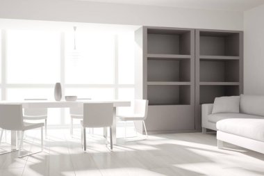 Modern iç tasarım. 3d illüstrasyon