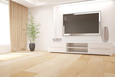 Modern iç tasarım. 3d illüstrasyon