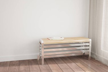 Modern iç tasarım. 3d illüstrasyon