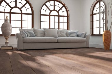 Modern iç tasarım. 3d illüstrasyon