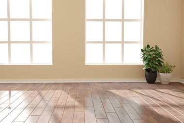 Modern iç tasarım. 3d illüstrasyon