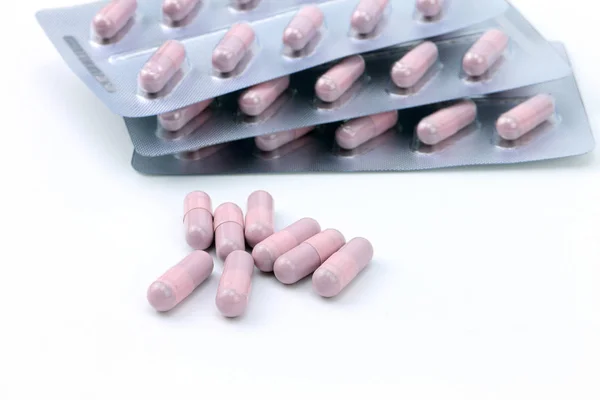 Tabletka Leku Białym Tle — Zdjęcie stockowe