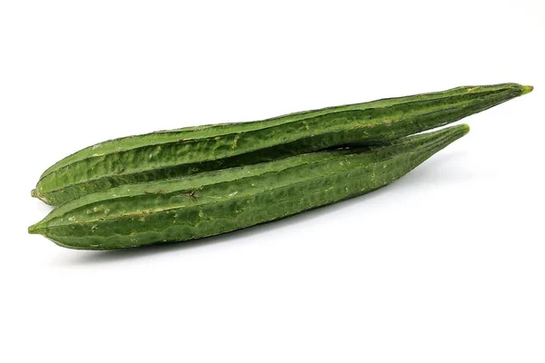 Зеленый Овощ Цуккини Белом Фоне — стоковое фото