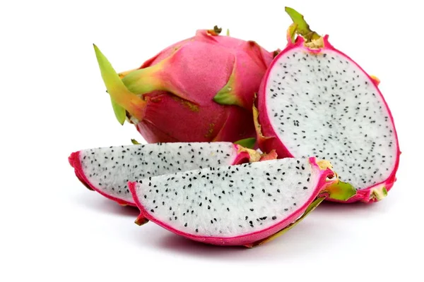 Dragon Fruit Белом Фоне — стоковое фото