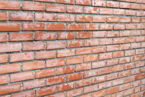 Mattone Rosso Muro Vintage Costruzione Sfondo — Foto Stock