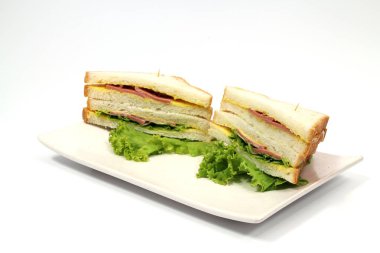 Ev yapımı peynir sandviç gıda ve sebze dilim