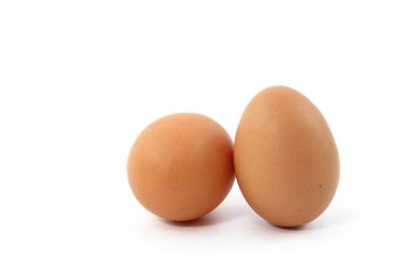 Yumurta taze yiyecek ve beyaz arka plan