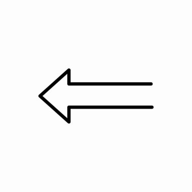 Taslak ok simgesi. Ok vektör illüstrasyonu. Web ve mobil için sembol