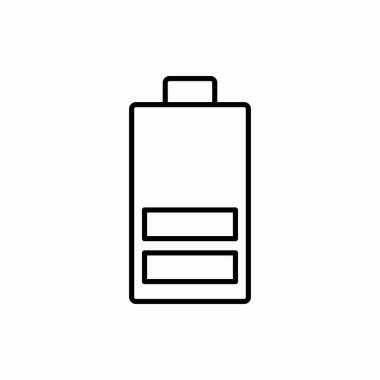 Batarya ikonu. Batarya vektör çizimi. Web ve mobil için sembol