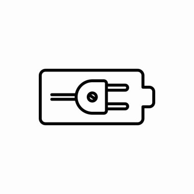 Batarya ikonu. Batarya vektör çizimi. Web ve mobil için sembol