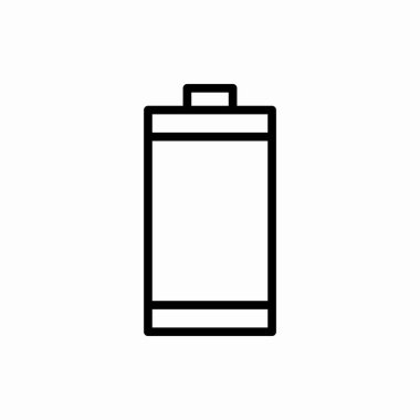 Batarya ikonu. Batarya vektör çizimi. Web ve mobil için sembol
