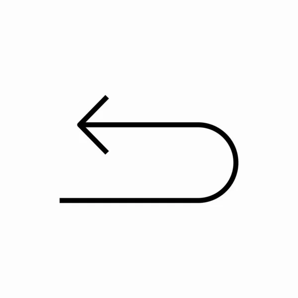 Ikona Strzałki Zarys Ilustracja Wektora Strzałki Symbol Sieci Telefonu Komórkowego — Wektor stockowy