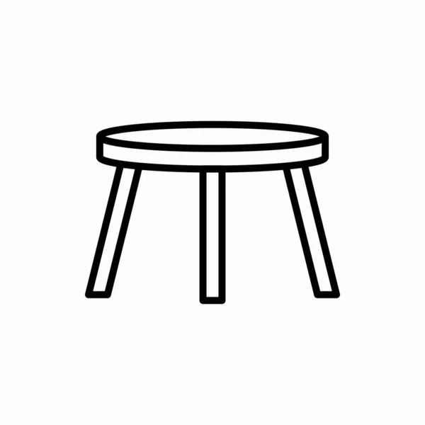 Sırtsız tabure simgesi. Sırtsız tabure çizimi. Web ve mobil için sembol