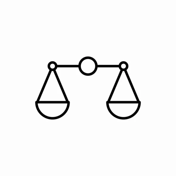 Начерки Значка Балансу Баланс Векторні Ілюстрації Символ Веб Мобільних Пристроїв — стоковий вектор