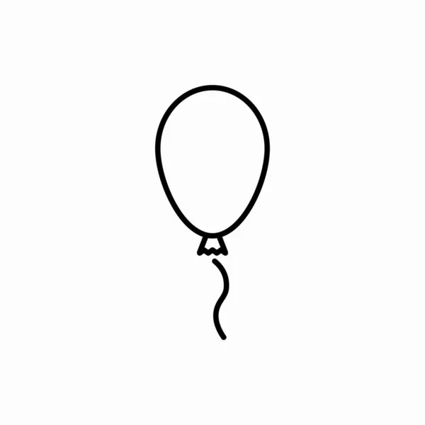 Illustrazione Vettoriale Del Palloncino Icon Balloon Contorno Simbolo Web Mobile — Vettoriale Stock