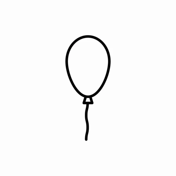 Umriss Ballon Icon Balloon Vektor Illustration Symbol Für Web Und — Stockvektor