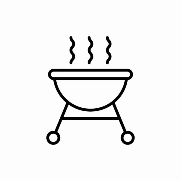 Décrivez Icône Barbecue Illustration Vectorielle Barbecue Symbole Pour Web Mobile — Image vectorielle
