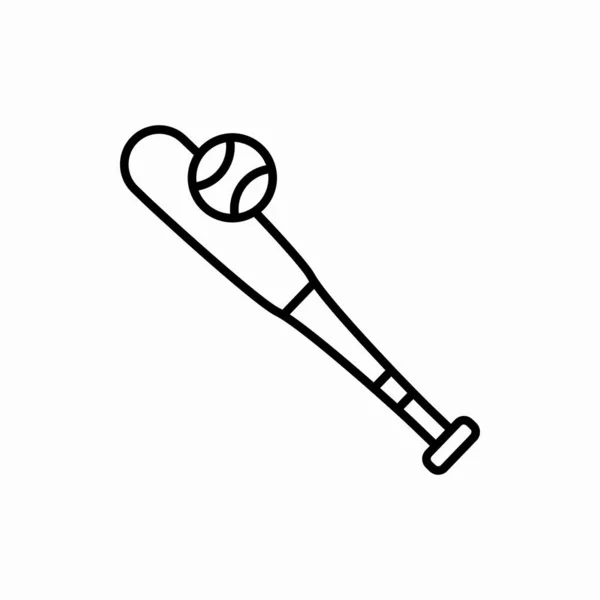 Начерк Значка Бейсболу Векторні Ілюстрації Символ Веб Мобільних Пристроїв — стоковий вектор