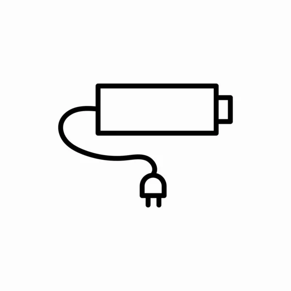 Outline Battery Icon Battery Vector Illustration Symbol Web Mobile — Stock Vector