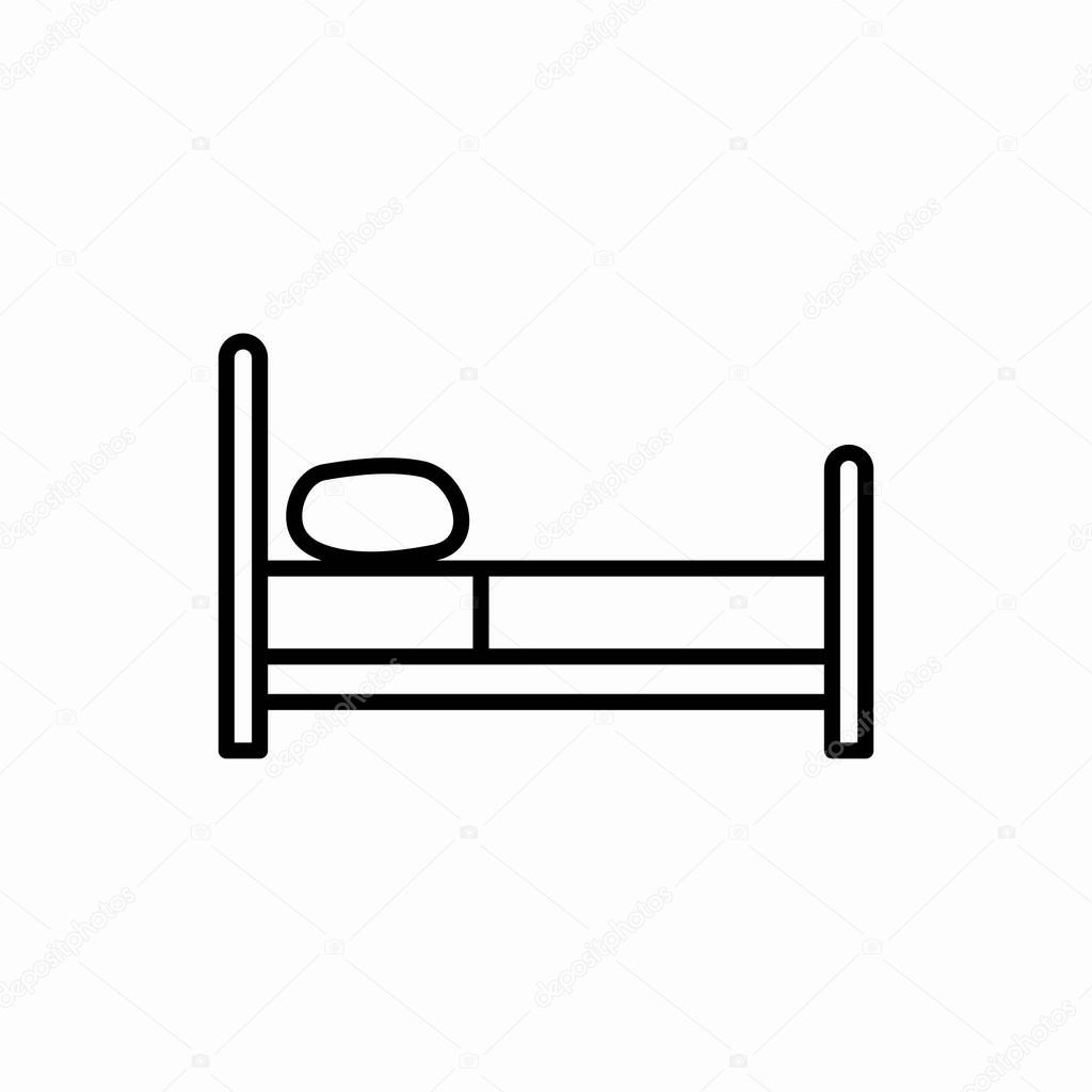 Outline Bed Icon Bed Vector Illustration Symbol For Web And Mobile Premium Vector In Adobe Illustrator Ai Ai Format Encapsulated Postscript Eps Eps Format
