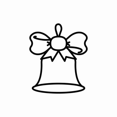 Taslak çan simgesi. Bell vektör illüstrasyonu. Web ve mobil için sembol