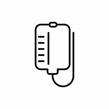 Kan torbası ikonu. Kan torbası vektör illüstrasyonu. Web ve mobil için sembol