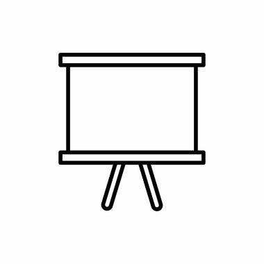 Taslak pano simgesi. Tahta vektör illüstrasyonu. Web ve mobil için sembol