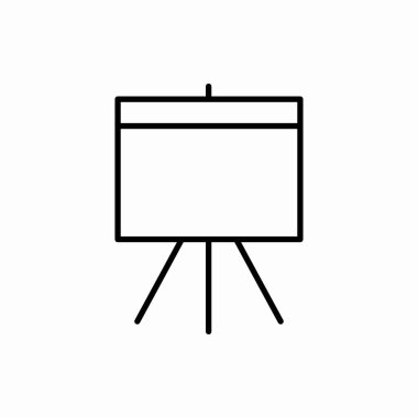 Taslak pano simgesi. Tahta vektör illüstrasyonu. Web ve mobil için sembol