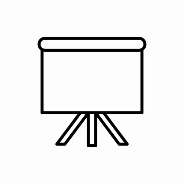 Taslak pano simgesi. Tahta vektör illüstrasyonu. Web ve mobil için sembol