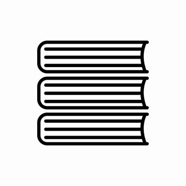 Taslak kitap ikonu. Kitap vektör illüstrasyonu. Web ve mobil için sembol