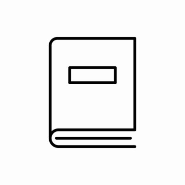 Taslak kitap ikonu. Kitap vektör illüstrasyonu. Web ve mobil için sembol