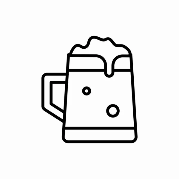 Περίγραμμα Εικονίδιο Μπύρας Εικονογράφηση Φορέα Μπύρας Σύμβολο Για Διαδίκτυο Και — Διανυσματικό Αρχείο