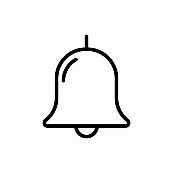 Контурна Піктограма Дзвінка Векторна Ілюстрація Дзвінка Символ Веб Мобільних Пристроїв — стоковий вектор