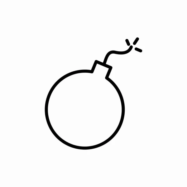 Ikona Bomby Ilustrace Vektoru Bomby Symbol Pro Web Mobil — Stockový vektor
