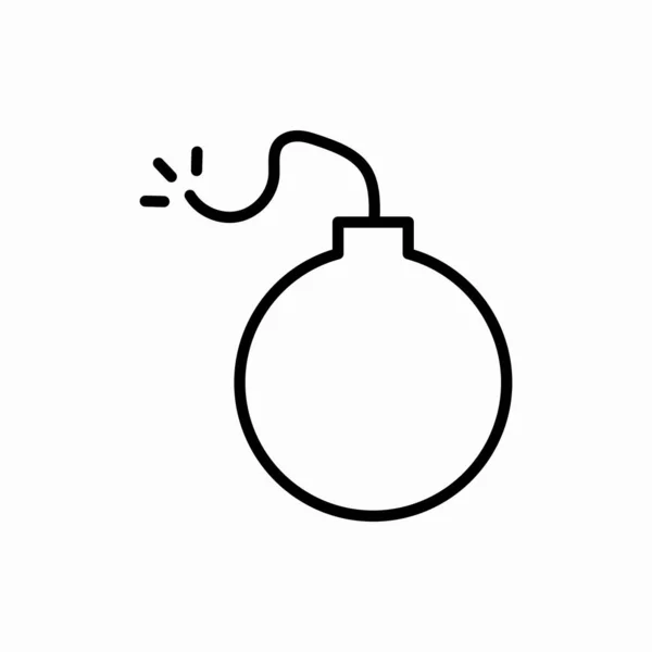 Umriss Bombe Icon Bomb Vektor Illustration Symbol Für Web Und — Stockvektor