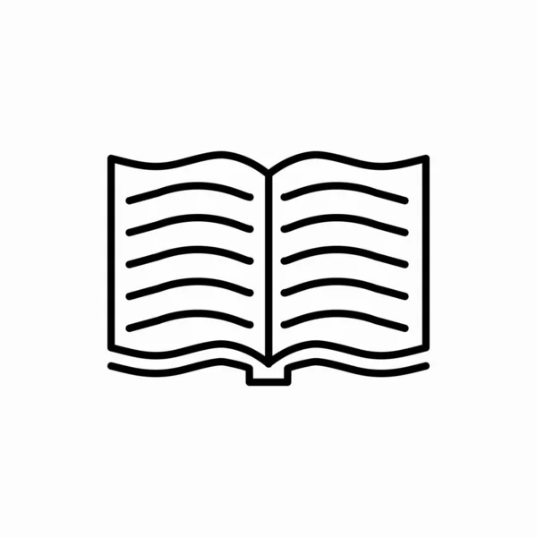 Ikona Osnovy Knihy Kniha Vektorové Ilustrace Symbol Pro Web Mobil — Stockový vektor