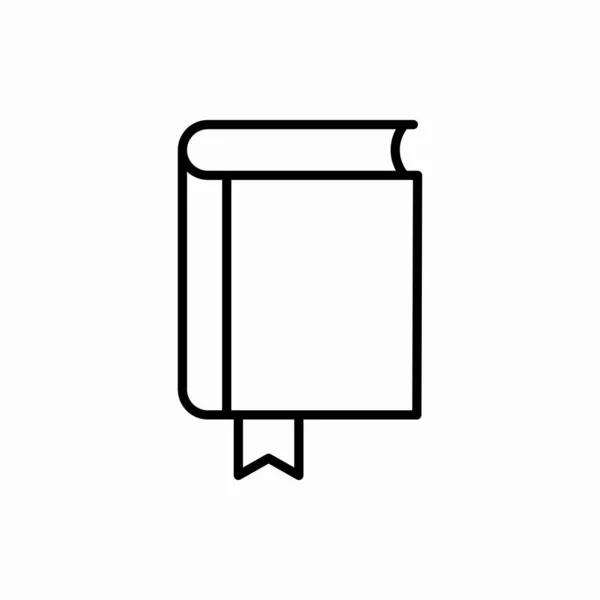 Outline Book Icon Book Vector Illustration 모바일을 — 스톡 벡터