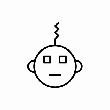 Robot ikonu. Robot vektör çizimi. Web ve mobil için sembol