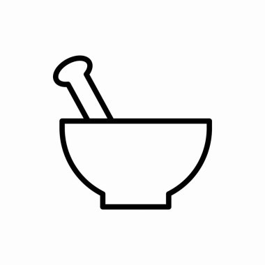 Taslak kase ikonu. Bowl vektör illüstrasyonu. Web ve mobil için sembol